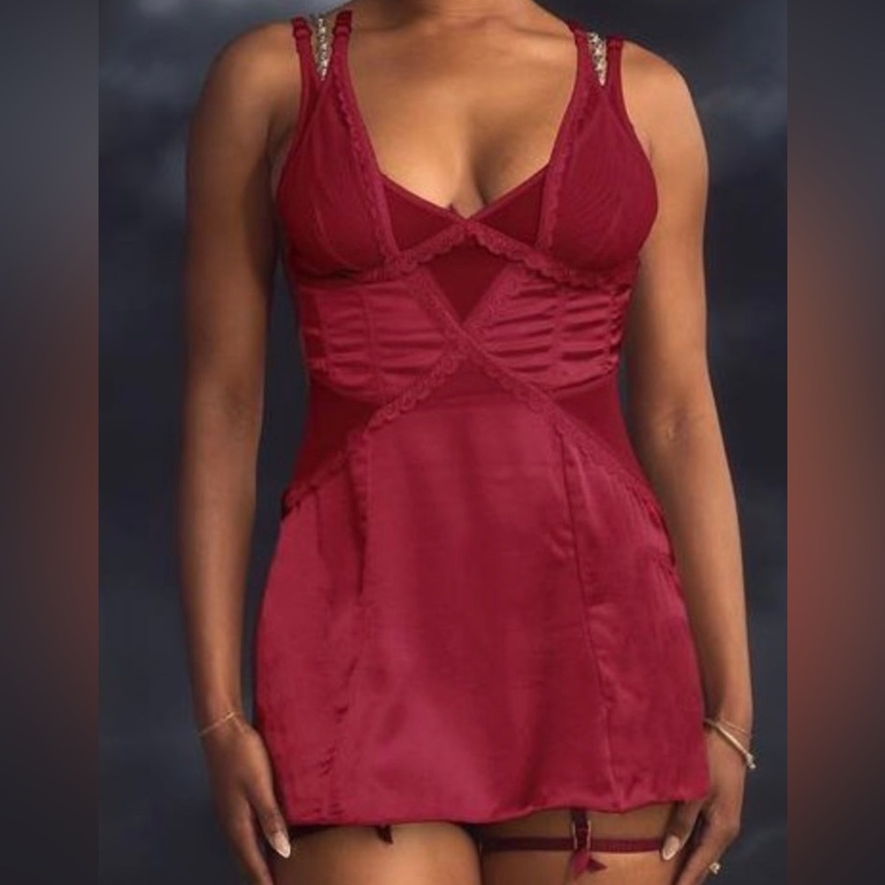 VOIGHT twin flame red dress